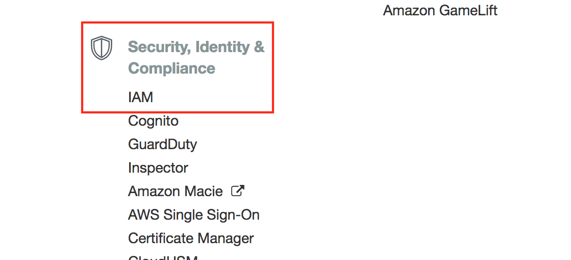 AWS IAM service